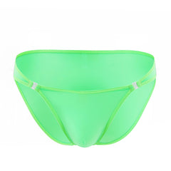 Men's New Unbuttonable Ice Silk Transparent Low-waist Briefs