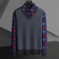 New men's fleece thickened warm shirt