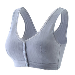 Solid color new comfortable wire-free bra
