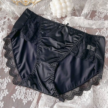 High-end Satin Breathable Sexy and Comfortable Large Size Briefs