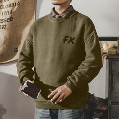 Retro fashion brand loose large size sweater