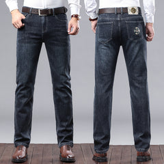 Men's Slim Straight Casual Business Casual Stretch Jeans