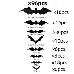 Halloween 3D Bat Spider Sticker