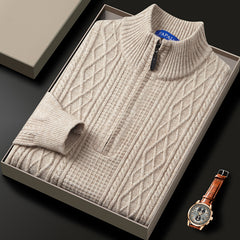 Men's Arctic Fleece Half Zipper Thickened Warm Sweater