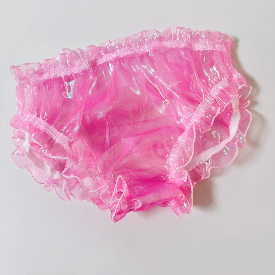 Men's Transparent Colorful Mesh Sexy Briefs