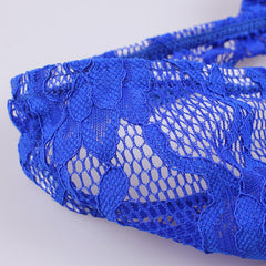 Men's Low Waist Sexy Lace Transparent Briefs
