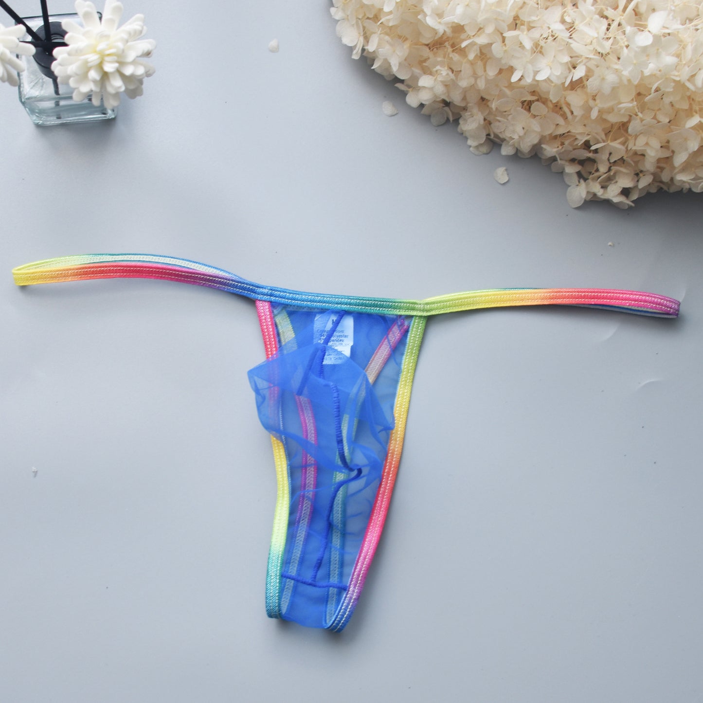 Men's Sexy Low Waist Transparent High Elastic Thong