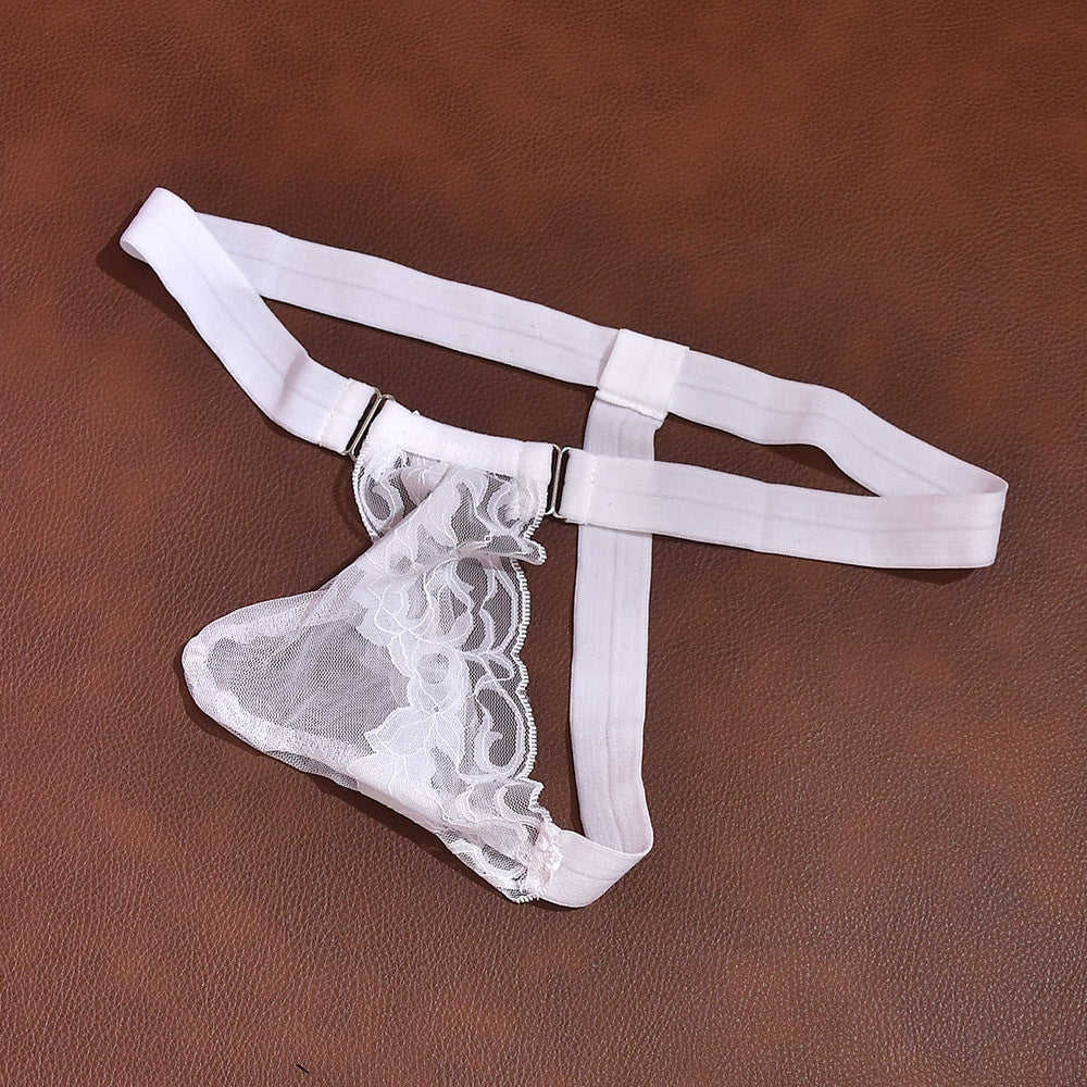 Men's Lace Transparent Sexy Thong