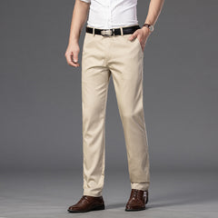Men's Soft and Comfortable Straight Business Casual Pants
