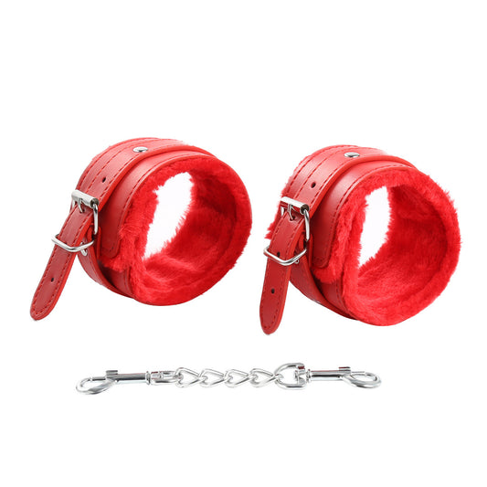 Plush Leather Handcuffs