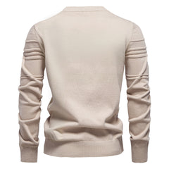 Men's Round Neck High Quality Fashion Solid Color Sweater