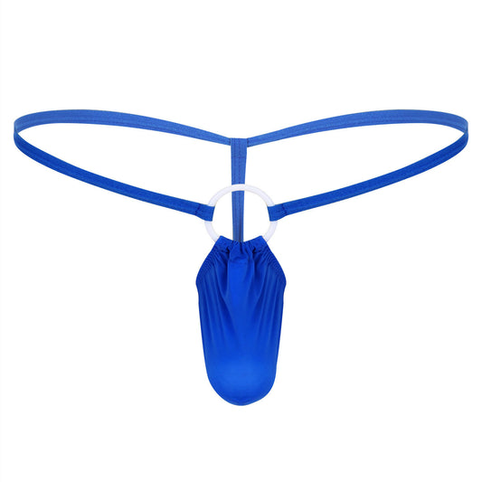 Men's Low Rise Sexy Ice Silk Thong