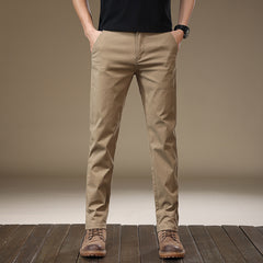 Men's New Loose Straight Cotton High-end Simple Casual Pants
