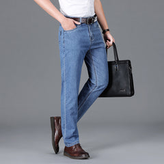 Men's New Pure Cotton Business Loose Casual Jeans