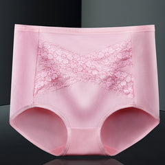 Women's Tummy Control Breathable High Waist Lace Panties