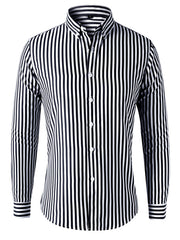 2025 New Men's Striped Shirt