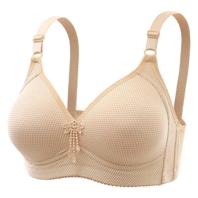 Push up wireless breathable bra