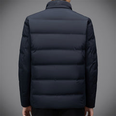 Men's stand collar casual down jacket