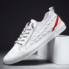 Men's New All-match Crocodile Pattern Breathable Casual Sneakers