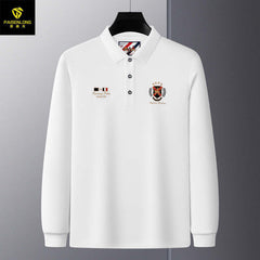 Men's Lapel Cotton High Quality Casual Embroidered Polo Shirt