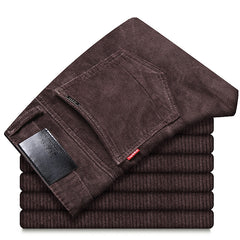 Men's Straight Warm Corduroy Pants
