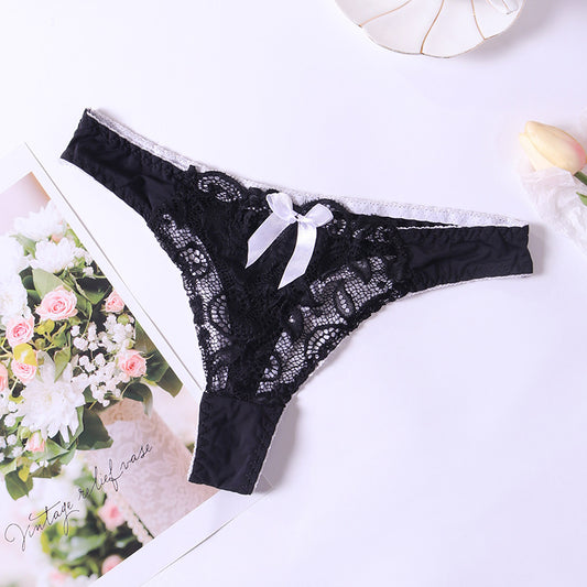 Sexy lace see-through hollow low-waist pure Panties