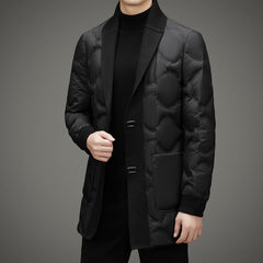 Men's Fashion Casual White Duck Down Jacket