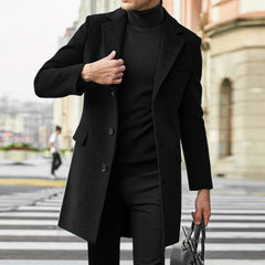 Men's Fashionable Warm Woolen Coat