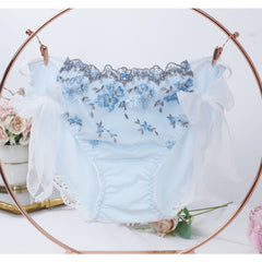 Japanese New Versatile Lace Breathable Embroidered Strappy Cute Briefs