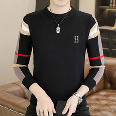 Crew neck loose pullover sweater