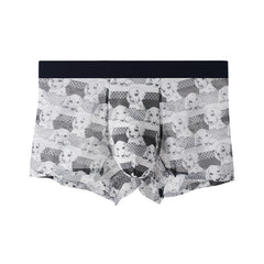 Men's Printed Mesh Sexy Breathable Seamless Panties