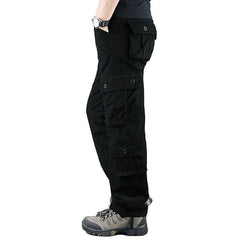 Men's Strong and Durable Loose Straight Leg Multi-pocket Outdoor Casual Pants