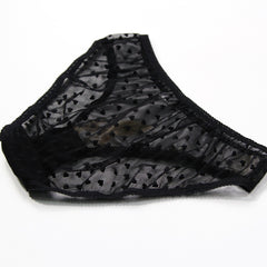 Satin Lace Sexy See-through Briefs