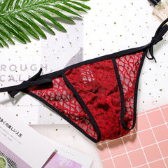 Men's Lace Strap Sexy Briefs
