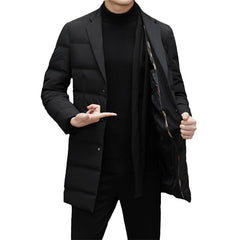 2024 Men's Long Business Warm Down Jacket