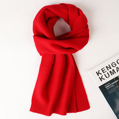 Men's 100% Wool Solid Color Fashion Scarf