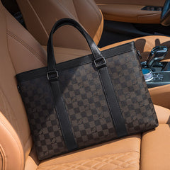 Men's Genuine Leather Laptop Bag Business Casual Handbag