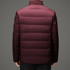 White duck down stand collar light antibacterial down jacket