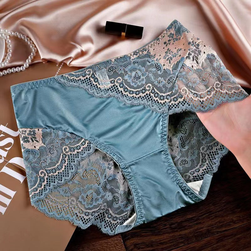 New Arrival Lace Silk Satin Sexy Briefs