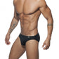 Men's Low Waist Bikini Solid Color Nylon Underwear