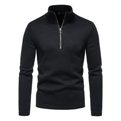 Men's Turtleneck Zipper Knitted Bottoming Shirt