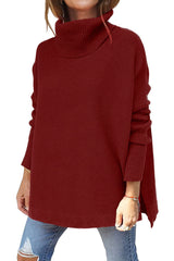 2023 Turtleneck Batwing Pullover Sweater
