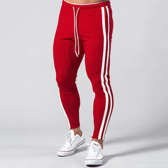 Men's Athleisure Sweat-absorbent Contrasting Color Jogging Pants
