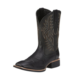 Men's High-top Retro Embroidered Carved Patchwork Western Cowboy Boots
