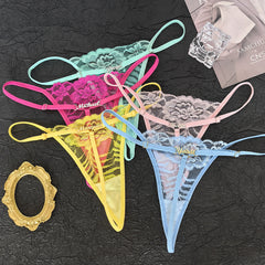 Lace Strap Sexy Low Rise Thong