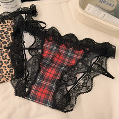 Leopard Lace Sexy Briefs