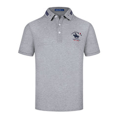 Men's Fashionable Business Casual Short-sleeved Polo Shirt
