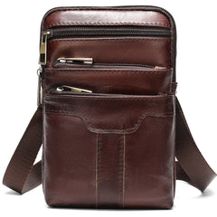 Retro fashion multifunctional cowhide shoulder bag