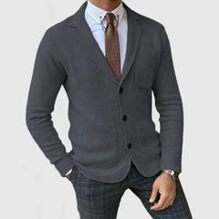 Men's Business Casual Knitted Sweater Jacket
