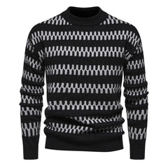 Men's Round Neck Lazy Style Pullover Bottoming Sweater